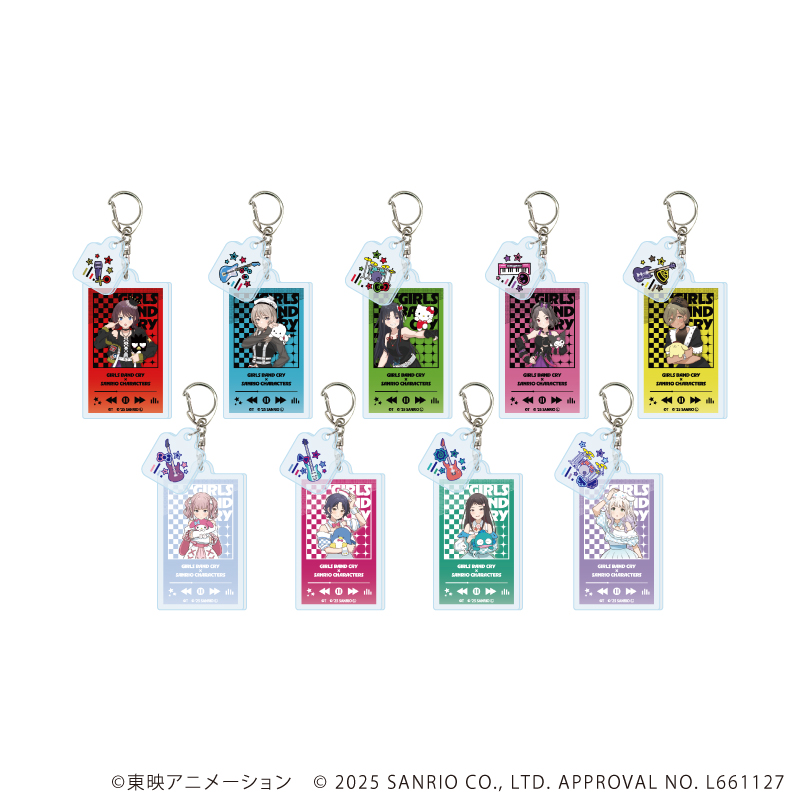 「ガールズバンドクライ×サンリオキャラクターズ01/コンプリートBOX(全9種) ガールズバンドクライ×サンリオキャラクターズ」01/コンプリート