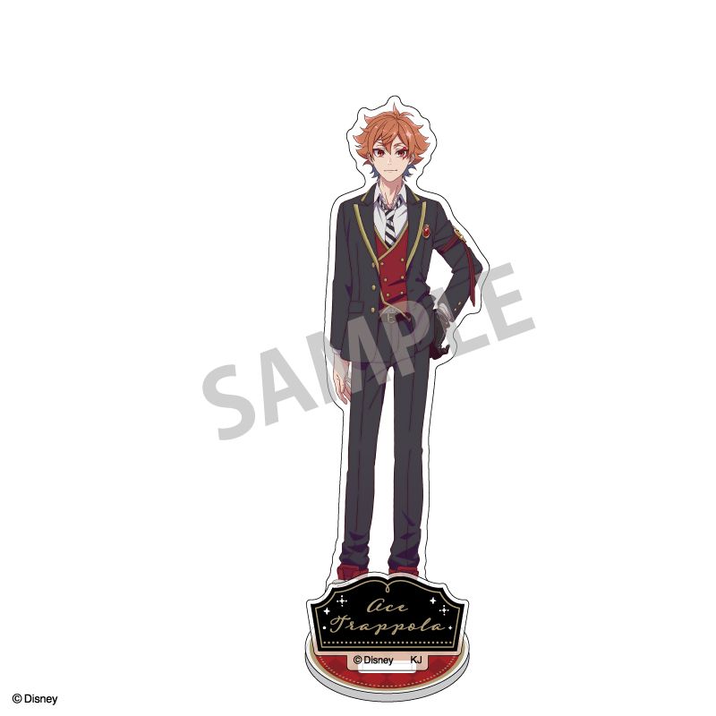 ツイステ　エース　アクスタ　缶バッジ　カウントダウンポストカード　マスコット ディズニー ツイステッドワンダーランド ザ アニメーション_アクリル