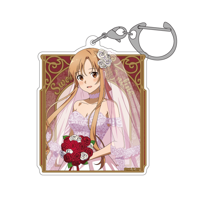 ソードアート・オンライン_描き下ろし アスナ アクリルマルチキーホルダー ウェディングドレスVer.