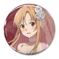 ソードアート・オンライン SAO キリト 缶バッジ ウェディング ソードアート・オンライン_描き下ろし アスナ 65mm缶バッジ