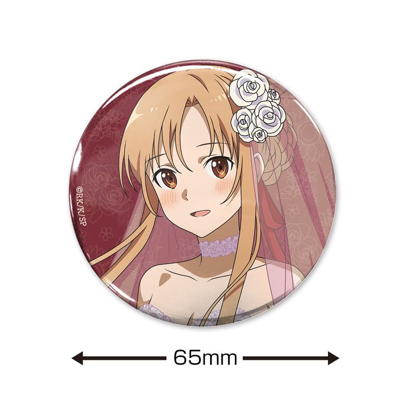 ソードアート・オンライン_描き下ろし アスナ 65mm缶バッジ