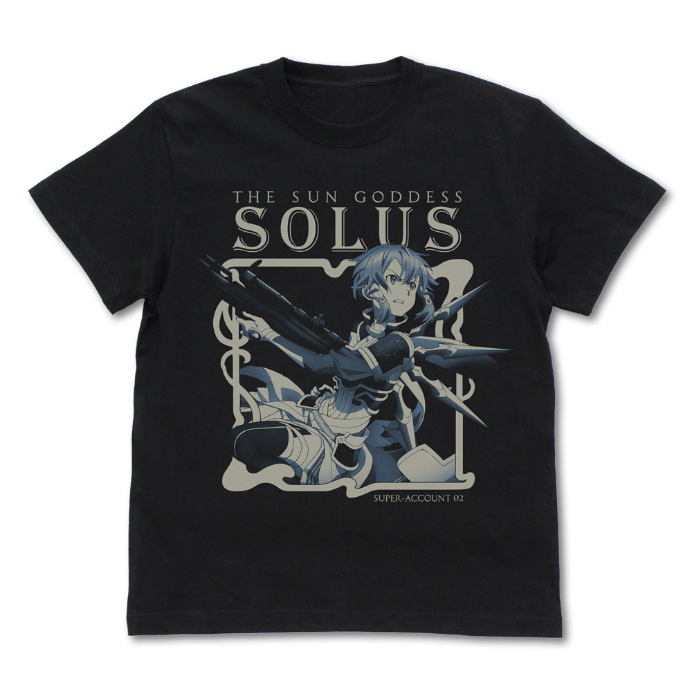 ソードアート・オンライン_XLサイズ_UW《太陽神ソルス》シノン Tシャツ/BLACK