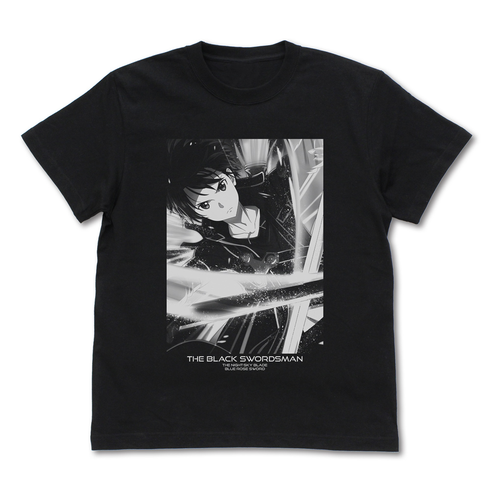ソードアート・オンライン_Lサイズ_《二刀流》キリト Tシャツ/BLACK