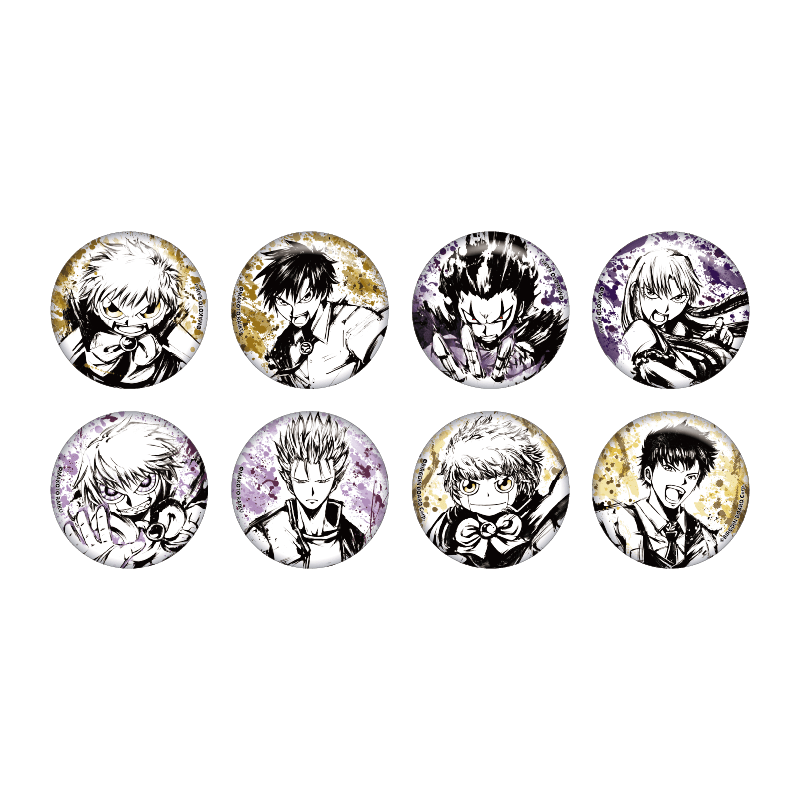 金色のガッシュ!!/金色のガッシュ!!2_墨絵缶バッジこれくしょん Vol.1　【BOX／8個入り】