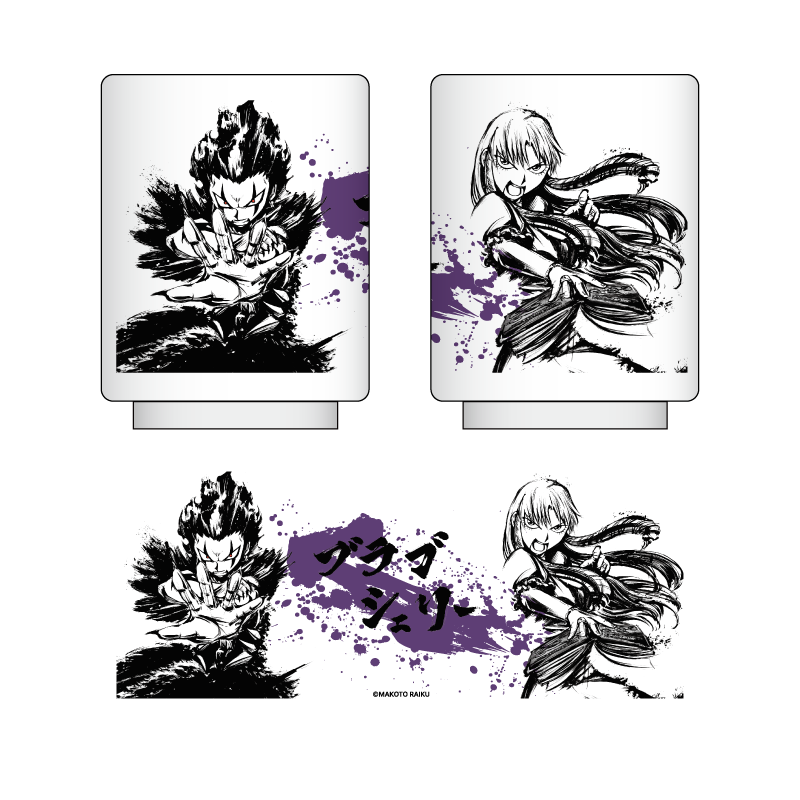 金色のガッシュ!!_墨絵湯呑み ブラゴ&シェリー