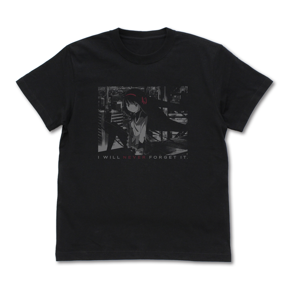 劇場版 魔法少女まどか☆マギカ[新編]叛逆の物語_Mサイズ_暁美ほむらフォト Tシャツ/BLACK