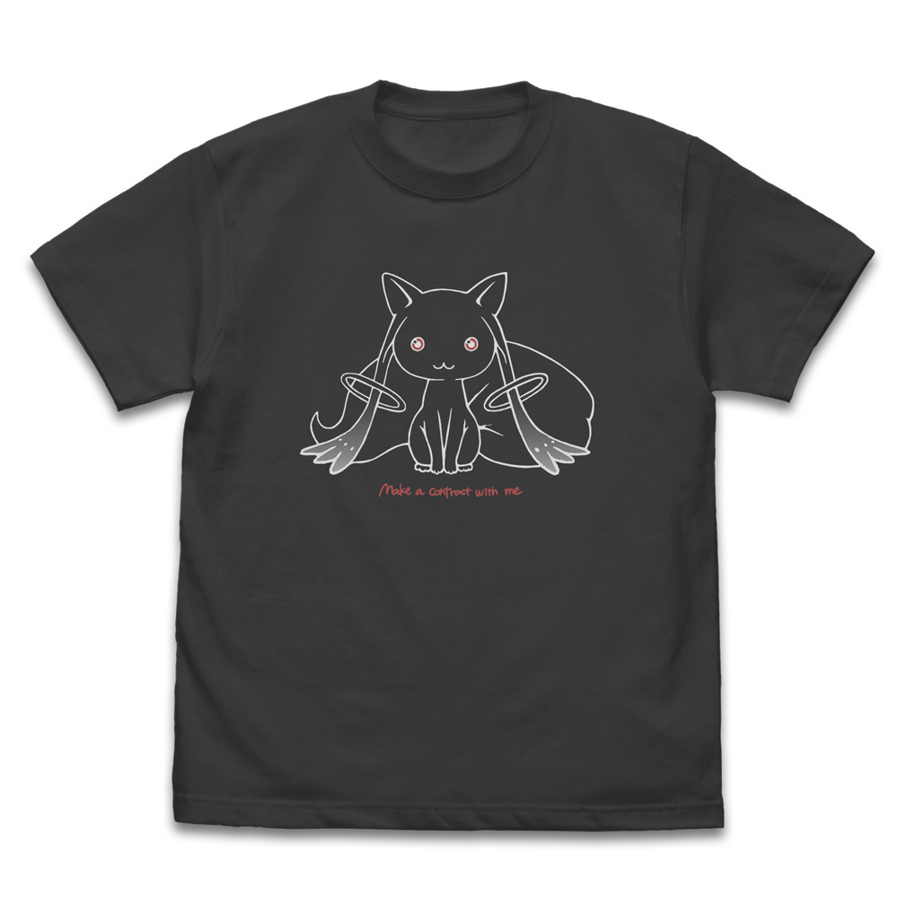 劇場版 魔法少女まどか☆マギカ[新編]叛逆の物語_XLサイズ_キュゥべえ ラインアート Tシャツ/SUMI