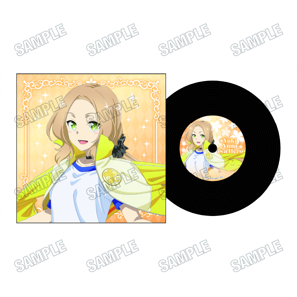 結城友奈は勇者である_描き下ろしレコード風コースター【勇気のバトン展ver.】?犬吠埼風