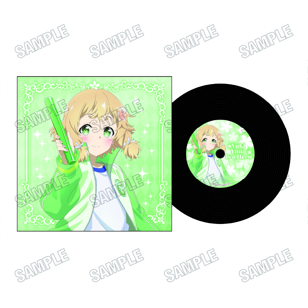 結城友奈は勇者である_描き下ろしレコード風コースター【勇気のバトン展ver.】?犬吠埼樹