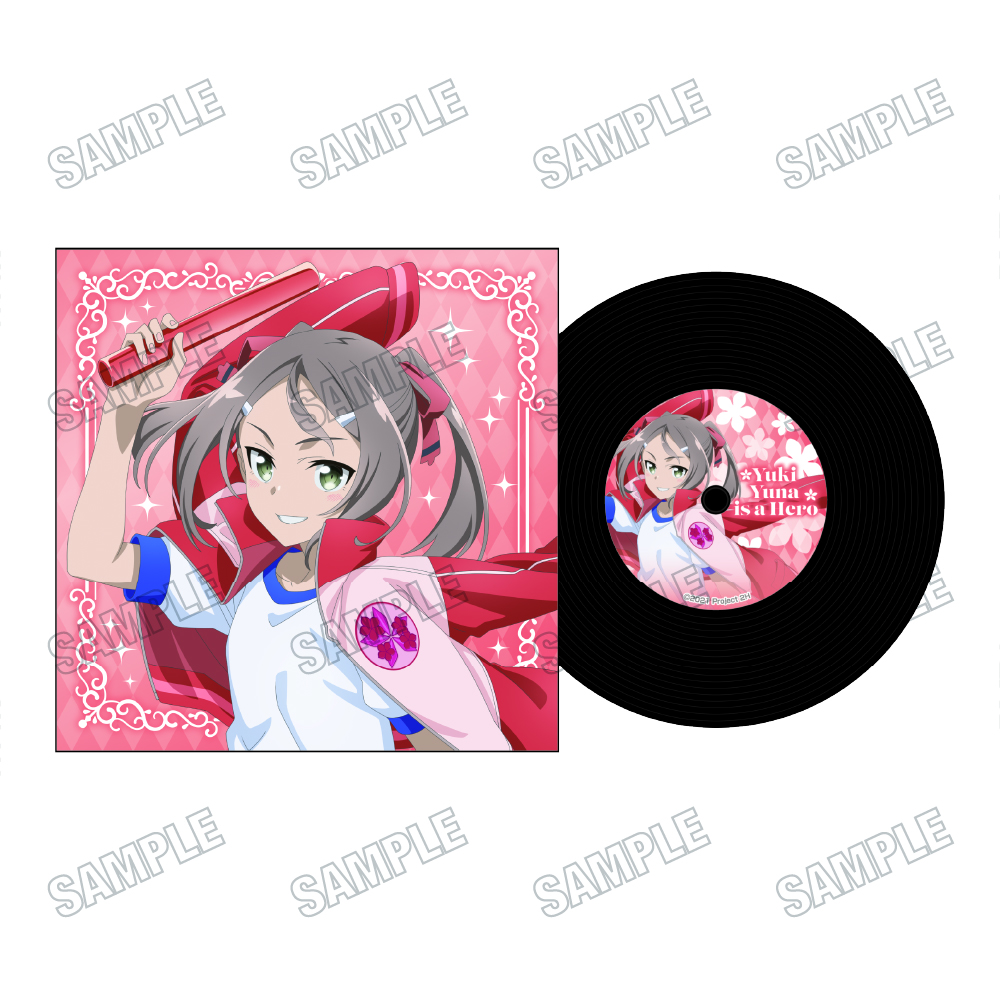 結城友奈は勇者である_描き下ろしレコード風コースター【勇気のバトン展ver.】?三好夏凜