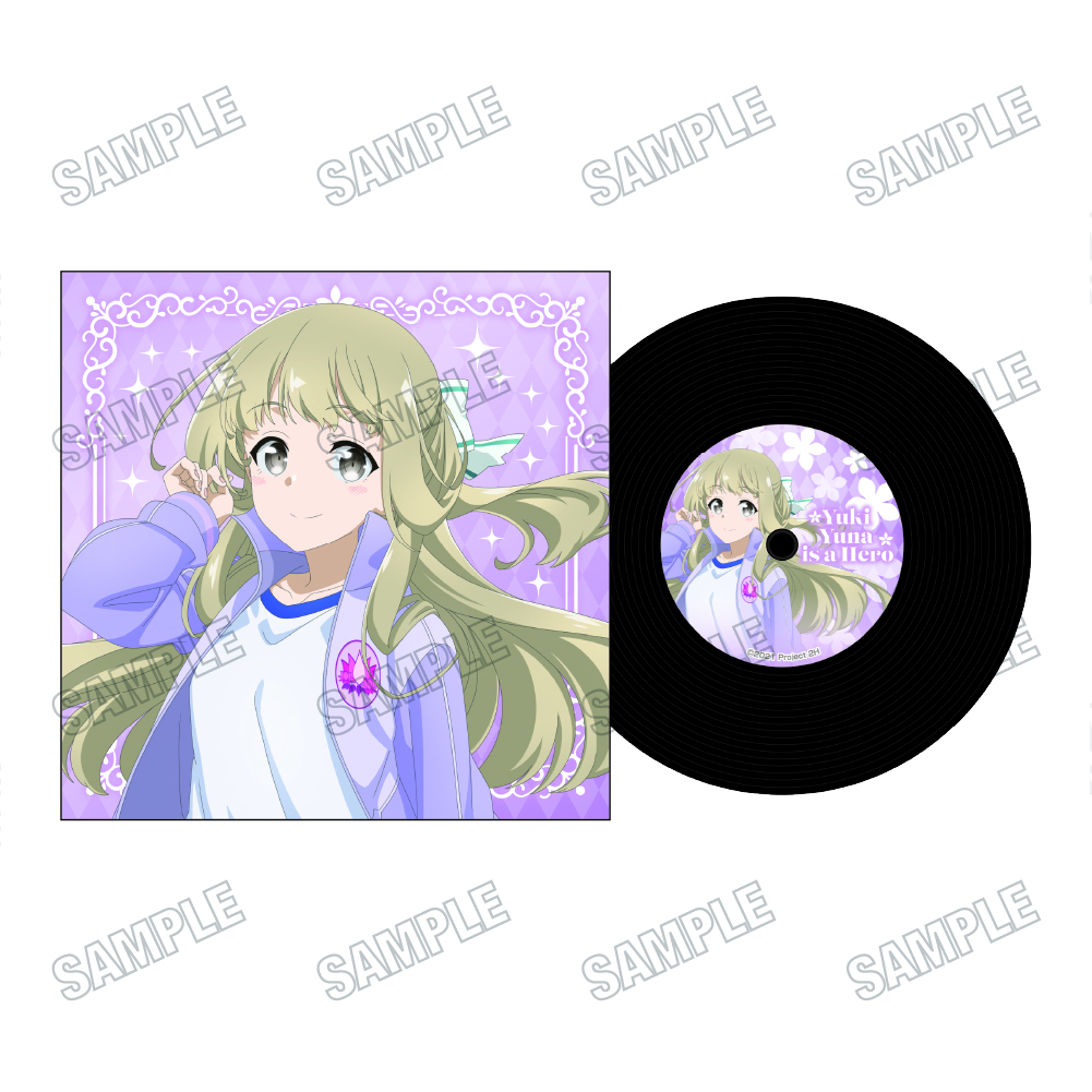 結城友奈は勇者である_描き下ろしレコード風コースター【勇気のバトン展ver.】?乃木園子