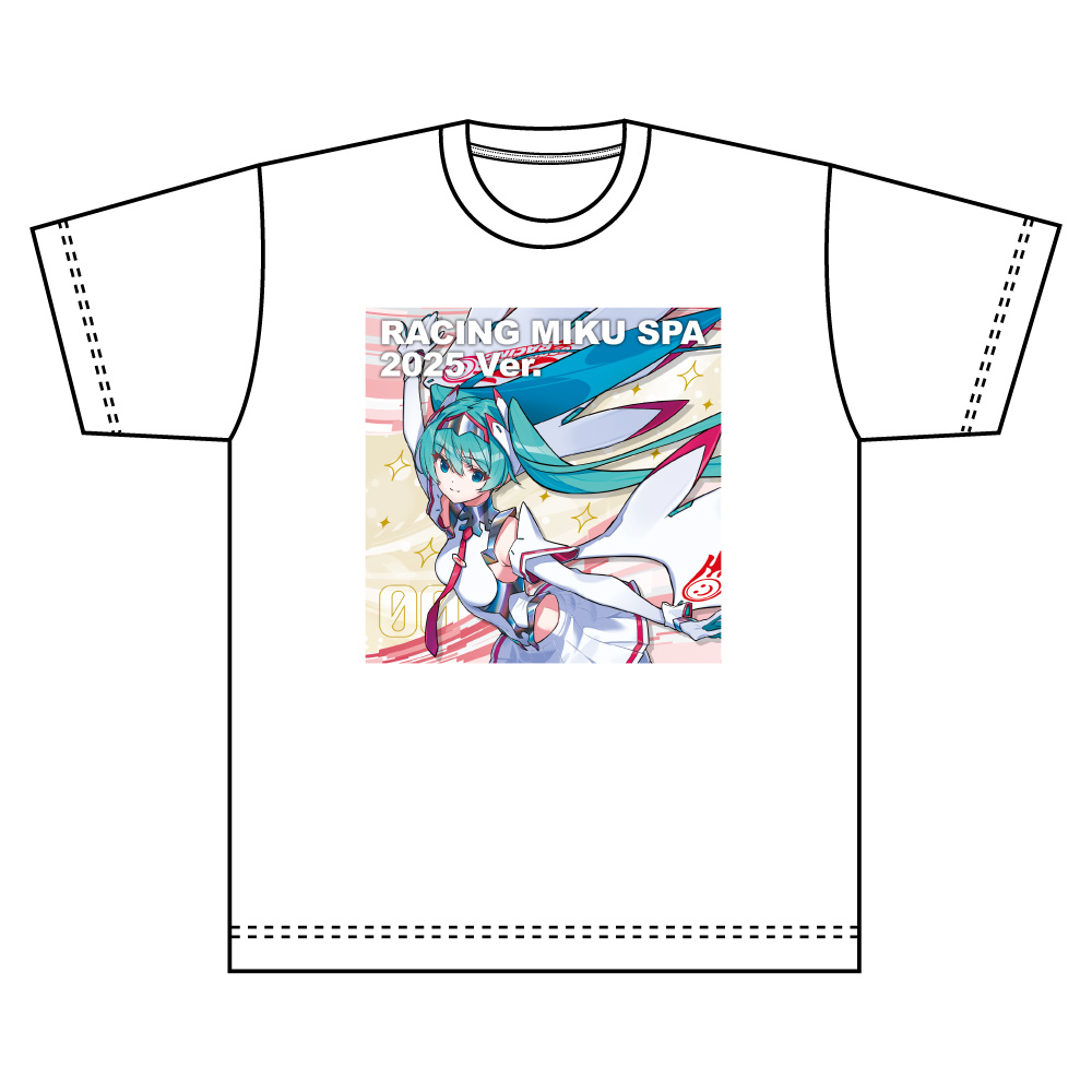 初音ミク GTプロジェクト_Lサイズ_レーシングVer.SPA 2025応援Ver. Tシャツ