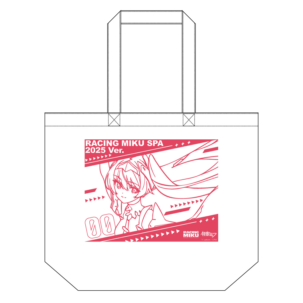 初音ミク GTプロジェクト_レーシングVer.SPA 2025応援Ver. トートバッグ