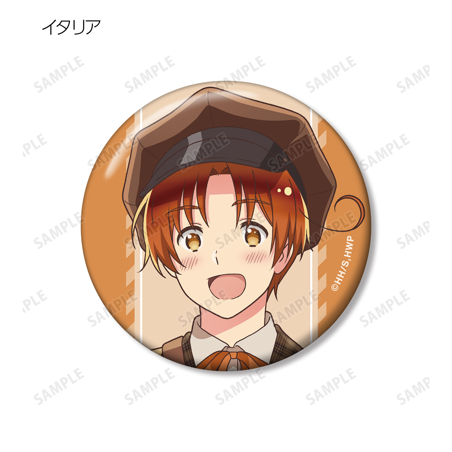 ヘタリア 郵便屋 缶バッジ 日本6点セット ヘタリア World☆Stars_描き下ろし 郵便屋ver. トレーディング缶