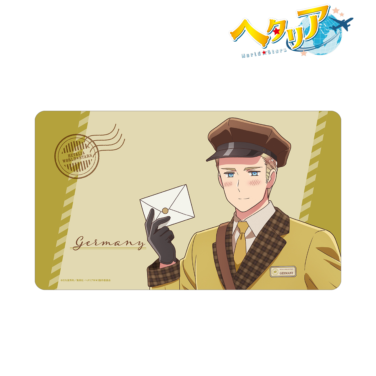 ヘタリア World★Stars_描き下ろし ドイツ 郵便屋ver. マルチデスクマット
