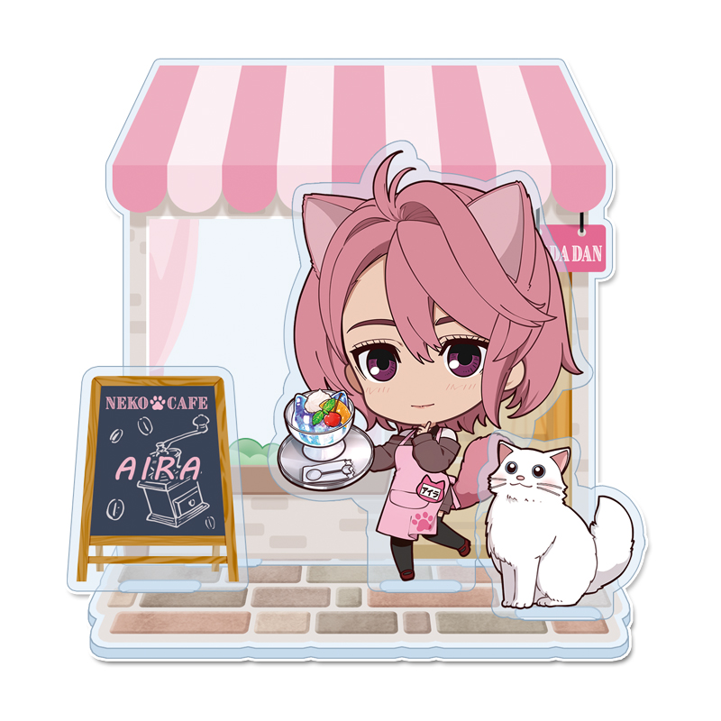 ダンダダン_ぷちちょこ ミニアクリルジオラマ 【アイラ】 猫カフェ