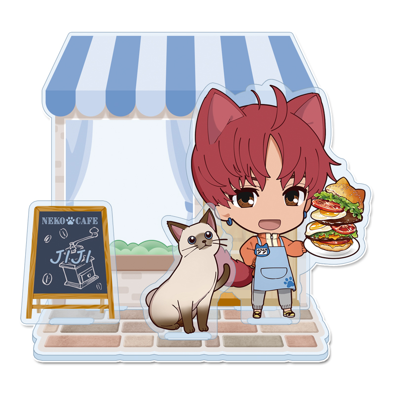 ダンダダン_ぷちちょこ ミニアクリルジオラマ 【ジジ】 猫カフェ