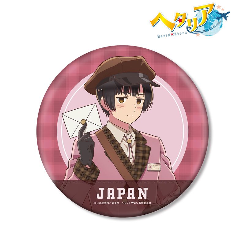 ヘタリア World☆Stars_描き下ろし 日本 郵便屋ver. BIG缶バッジ