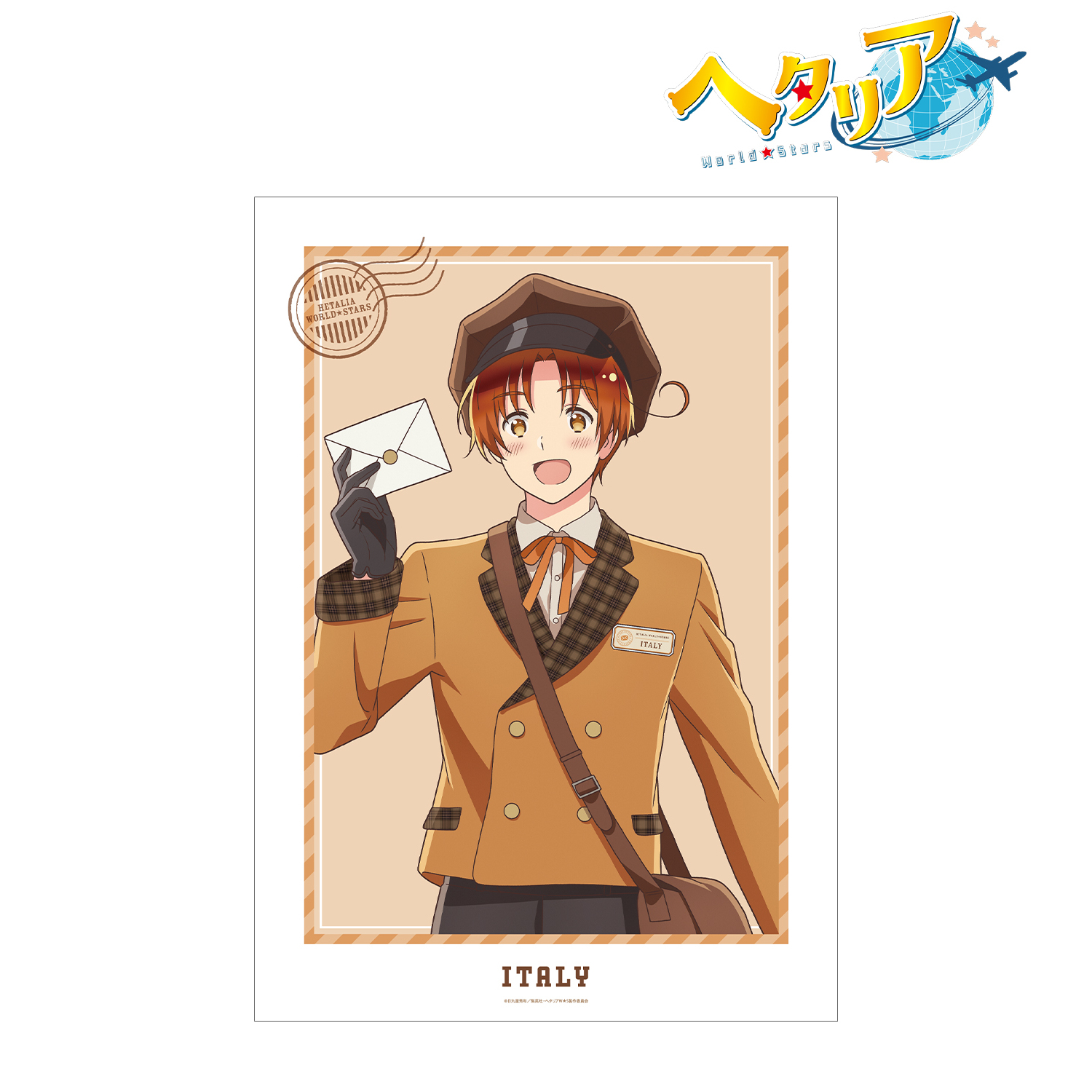 ヘタリア World★Stars_描き下ろし イタリア 郵便屋ver. A3マット加工ポスター