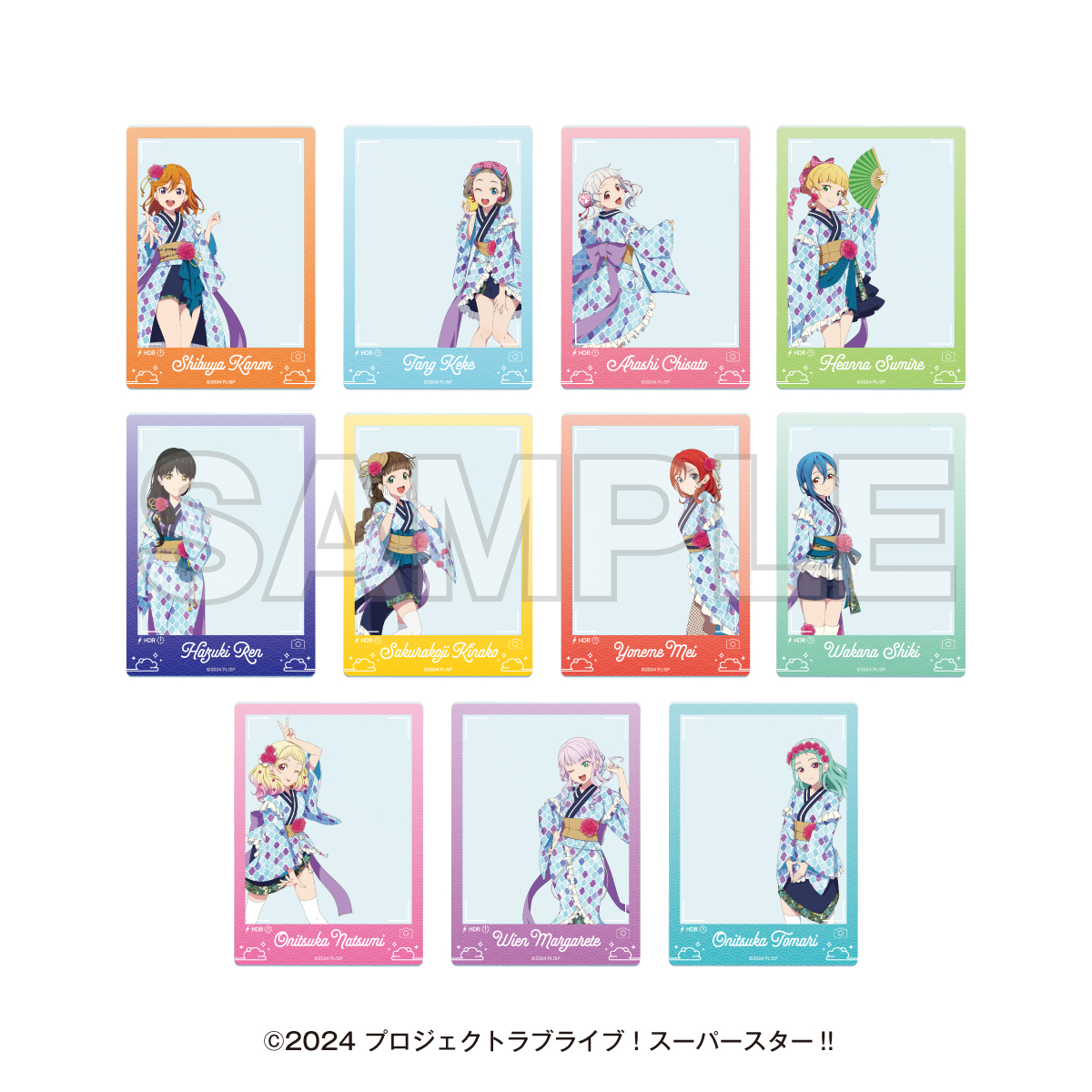 ラブライブ！スーパースター!!_湯めぐりタイム with Liella!　トレーディングスナップ風フォトクリアカード(全11種)　【BOX／11個入り】