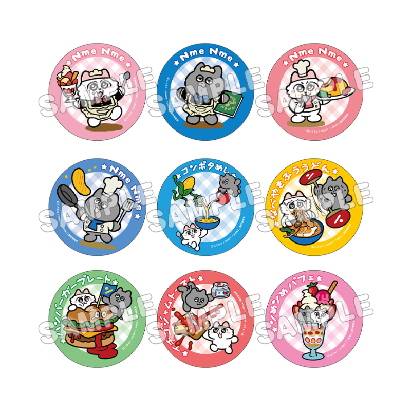 ンめねこ_ビッグトレーディング缶バッジ（全9種）　【コンプリートBOX／9個入り】