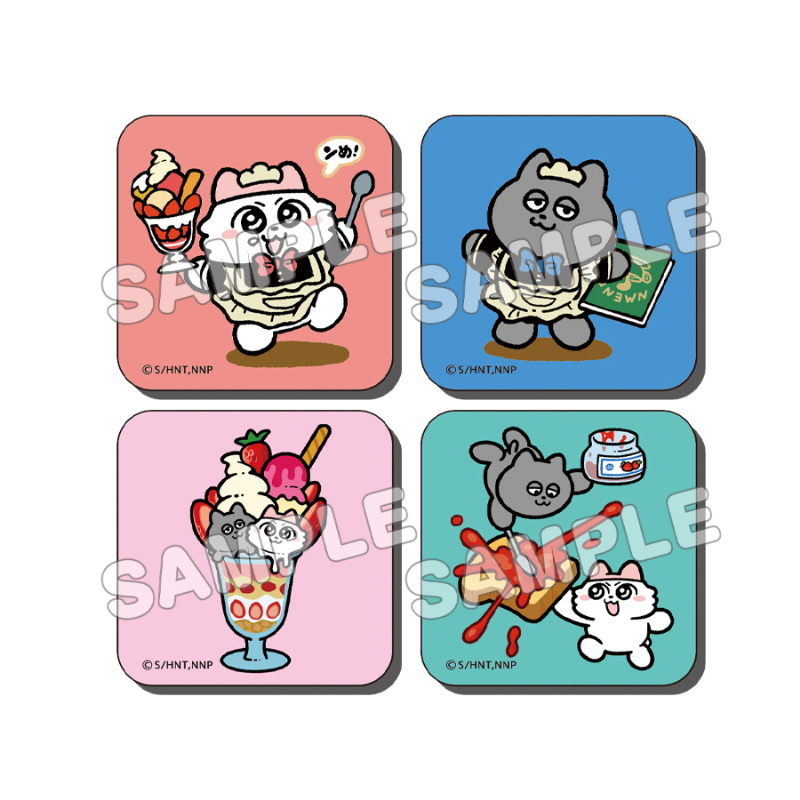 ンめねこ_アクリルマグネット4個セット