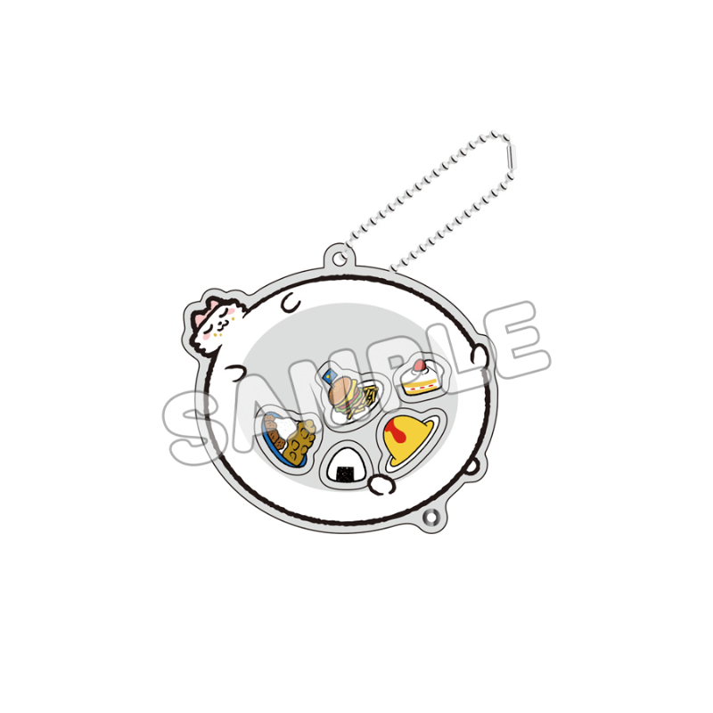 ンめねこ_シャカシャカアクリルキーホルダー　ンめねこ