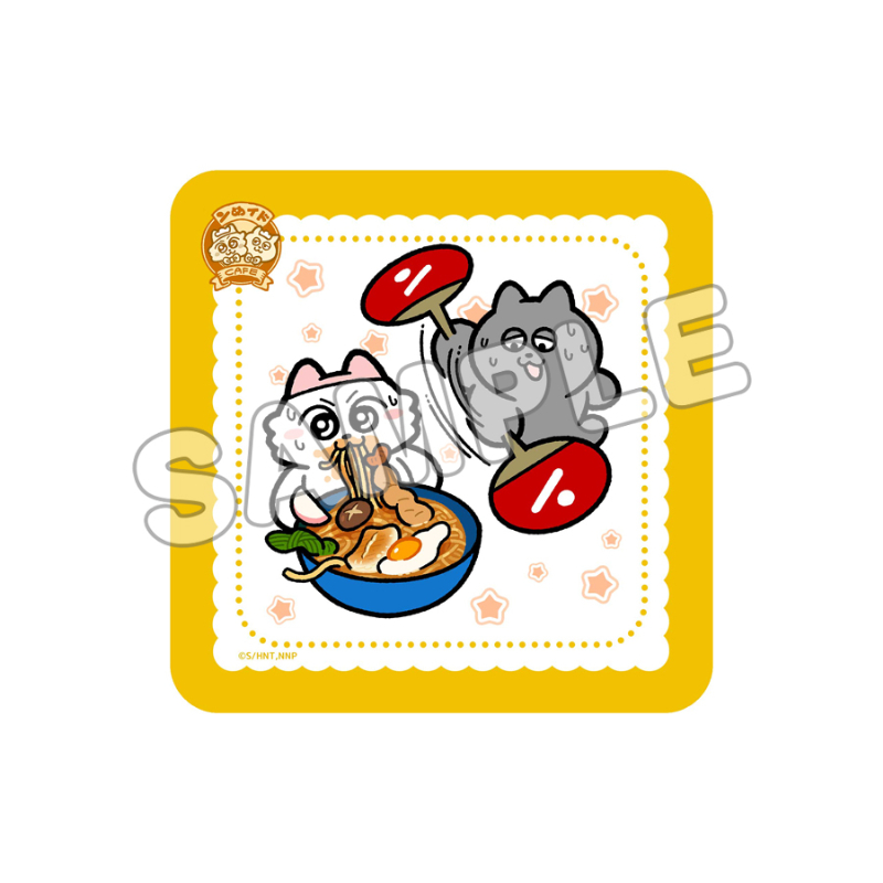 ンめねこ_ミニハンドタオル／なべ焼き風うどん