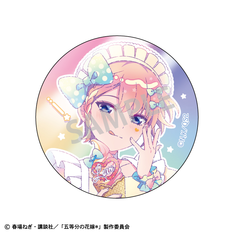 五等分の花嫁＊_トレーディングメタリック缶バッジ アイス屋さん