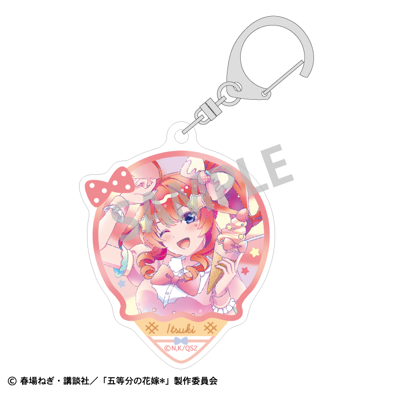 五等分の花嫁＊_アクリルキーホルダー　中野五月　アイス屋さん／カミアニTOUCH