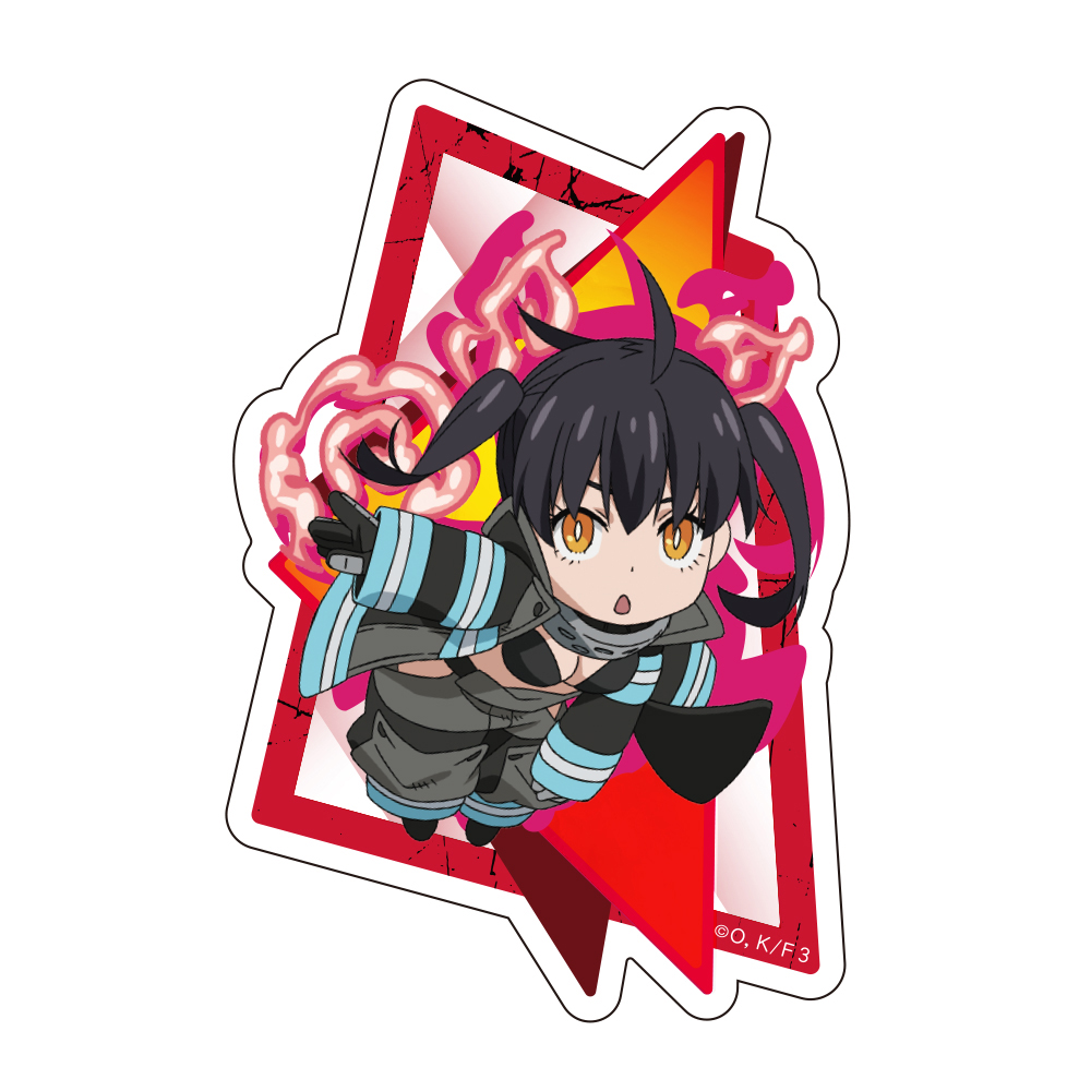 炎炎ノ消防隊 参ノ章_ダイカットステッカー 環 古達 ミニキャラ