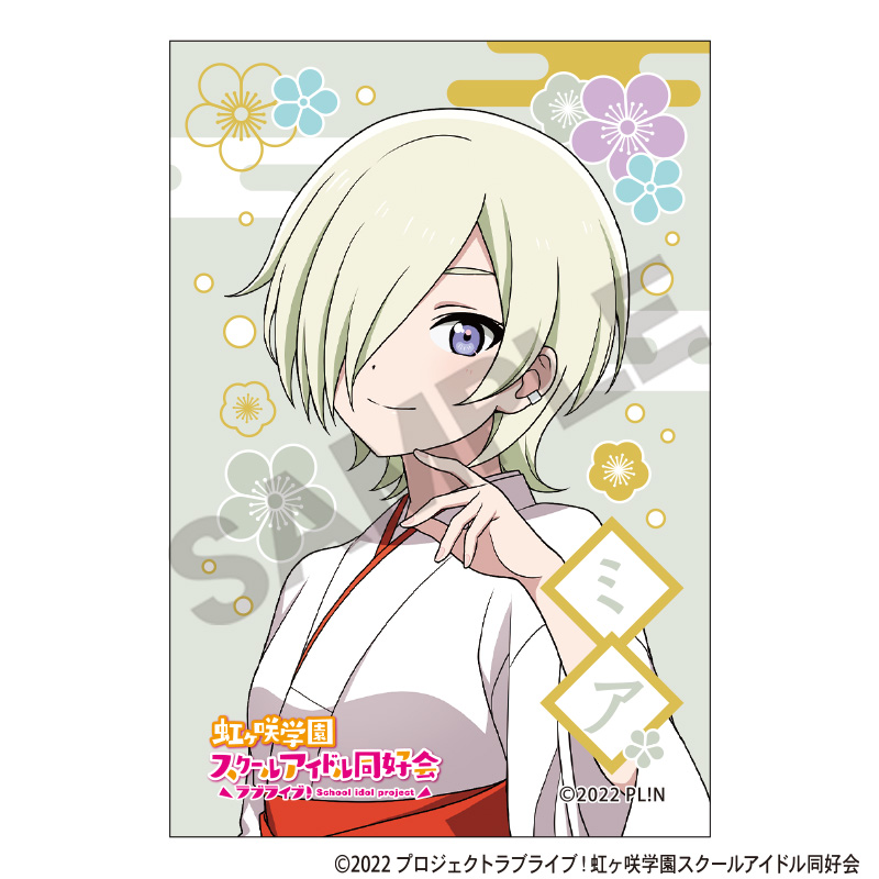ラブライブ！虹ヶ咲学園スクールアイドル同好会_スクエア和紙缶バッジ　ミア・テイラー