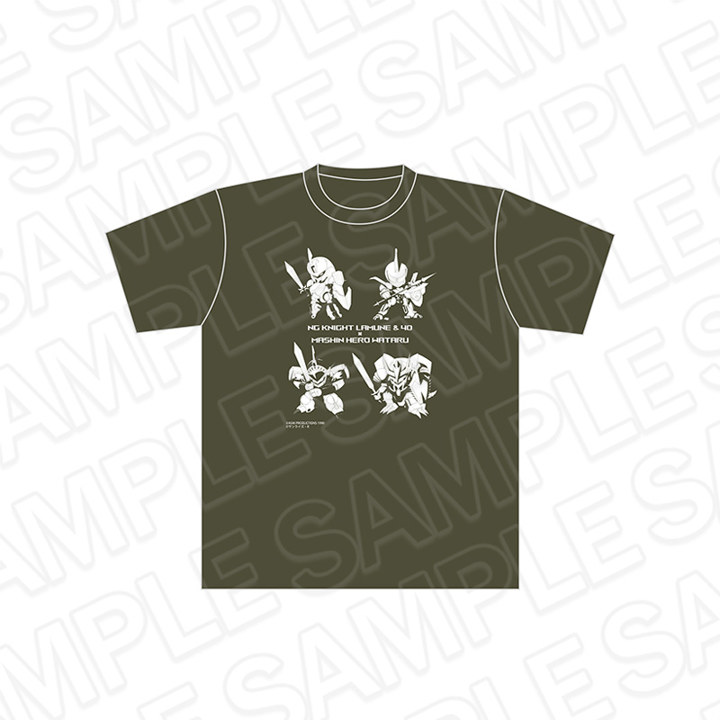 魔神英雄伝ワタル×NG騎士ラムネ&40_Lサイズ_Tシャツ アーミーグリーン