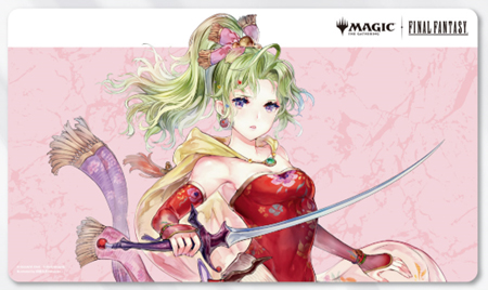 FINAL FANTASY_マジックザギャザリング??プレイヤーズラバーマット MFR-05 キャラクター ボーダーレス版 魔導の力を持つ少女、ティナ