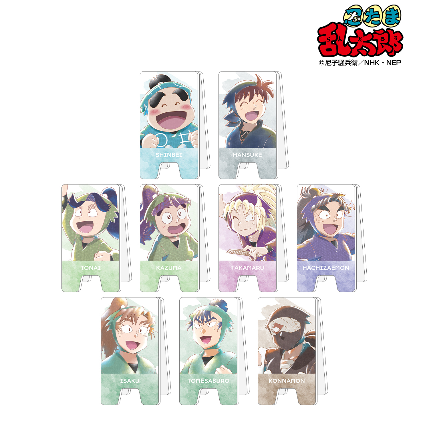 忍たま乱太郎_トレーディング Ani-Art aqua label 第2弾 アクリル立て看板風メモスタンド ver.C(単位/コンプリートBOX/9個入り)