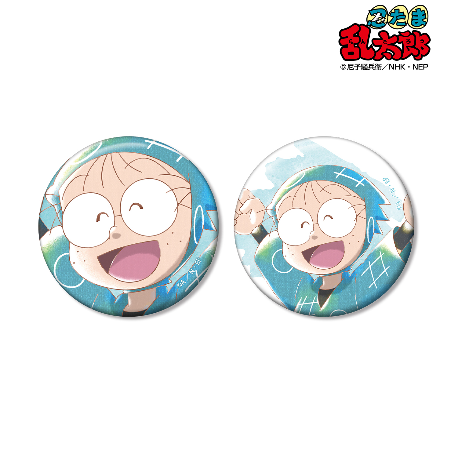 忍たま乱太郎 Ani-Art aqua label 第2弾 缶バッジ2個セット | j