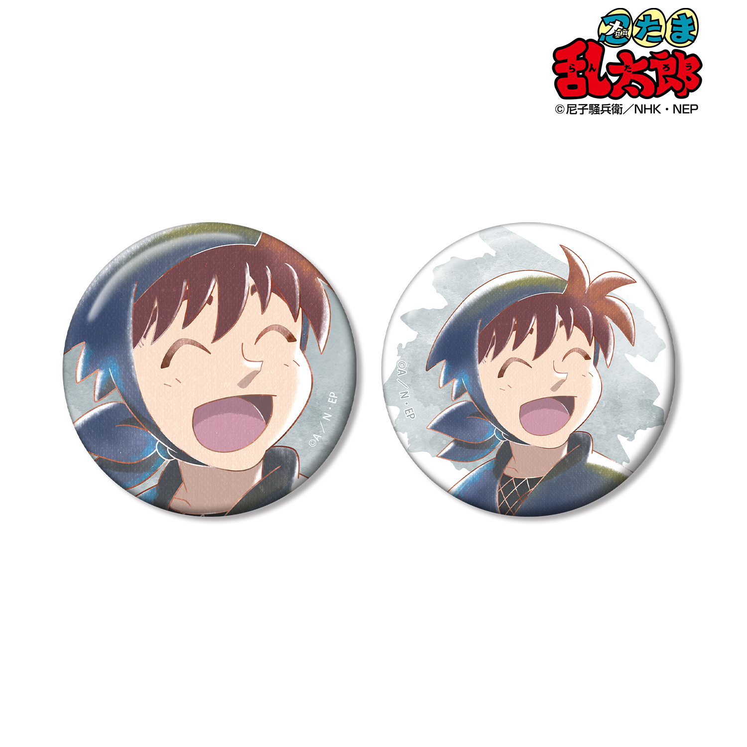 忍たま乱太郎_土井半助 Ani-Art aqua label 第2弾 缶バッジ2個セット