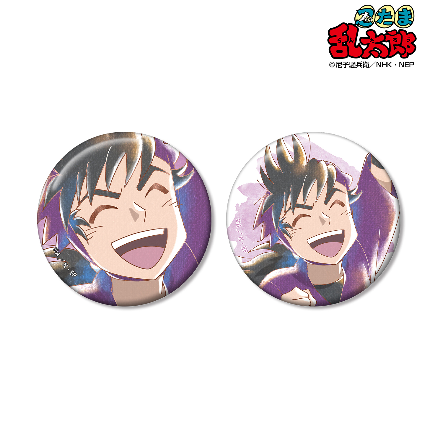 忍たま乱太郎_浜 守一郎 Ani-Art aqua label 第2弾 缶バッジ2個セット