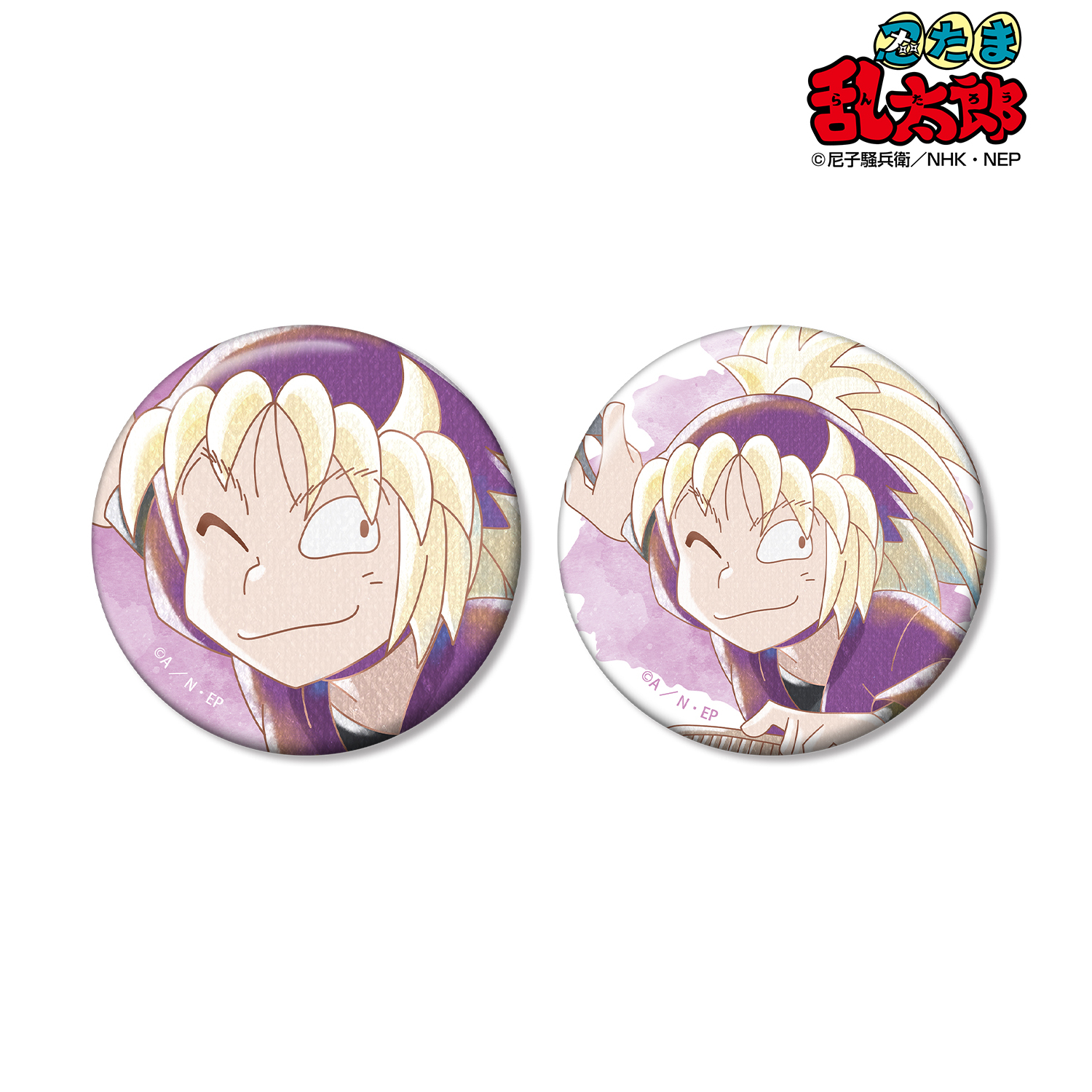 忍たま乱太郎_斉藤タカ丸 Ani-Art aqua label 第2弾 缶バッジ2個セット