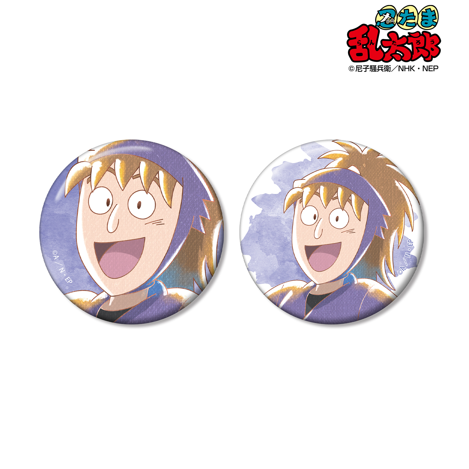 忍たま乱太郎_不破雷蔵 Ani-Art aqua label 第2弾 缶バッジ2個セット