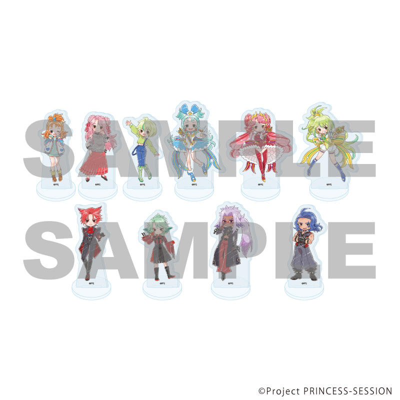 プリンセッション・オーケストラ_アクリルぷちスタンド01/コンプリートセット(全10種)(グラフアートイラスト)【コンプリートセット/10個入り】