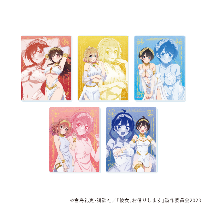 彼女、お借りします_アクリルカード22/女神ver. A コンプリートセット(全5種)(描き下ろしイラスト)【BOX/5個入り】