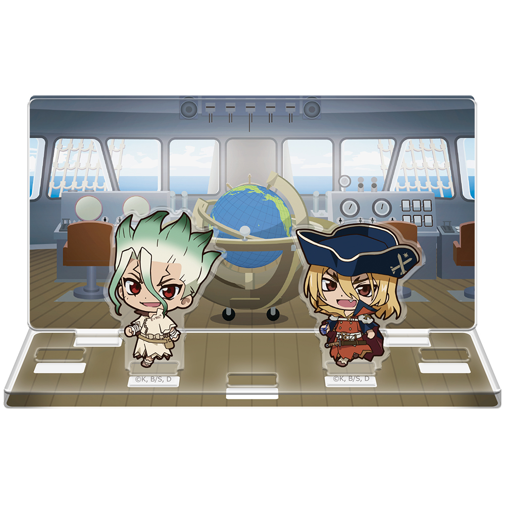 Dr.STONE_ついてっくアクリルジオラマ 千空&龍水 | 公式グッズ