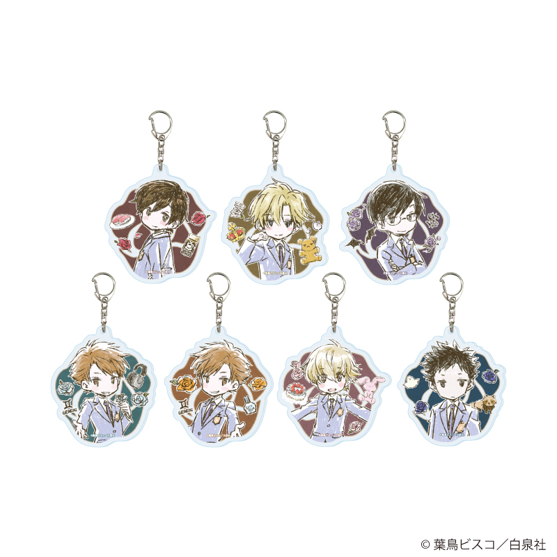 ハローキティ 桜蘭高校ホスト部コラボストラップ 2個セット 桜蘭高校ホスト部_アクリルキーホルダー02/制服ver