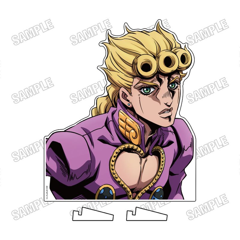 ジョジョの奇妙な冒険　バストアップアクリルスタンド　ジョルノ　ブチャラティ ジョジョの奇妙な冒険 黄金の風_バストアップアクリルスタンド【RE】①