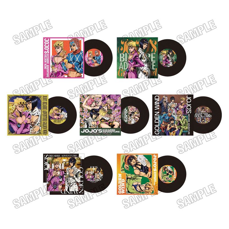 ジョジョの奇妙な冒険 黄金の風_レコード風コースターコレクション【RE