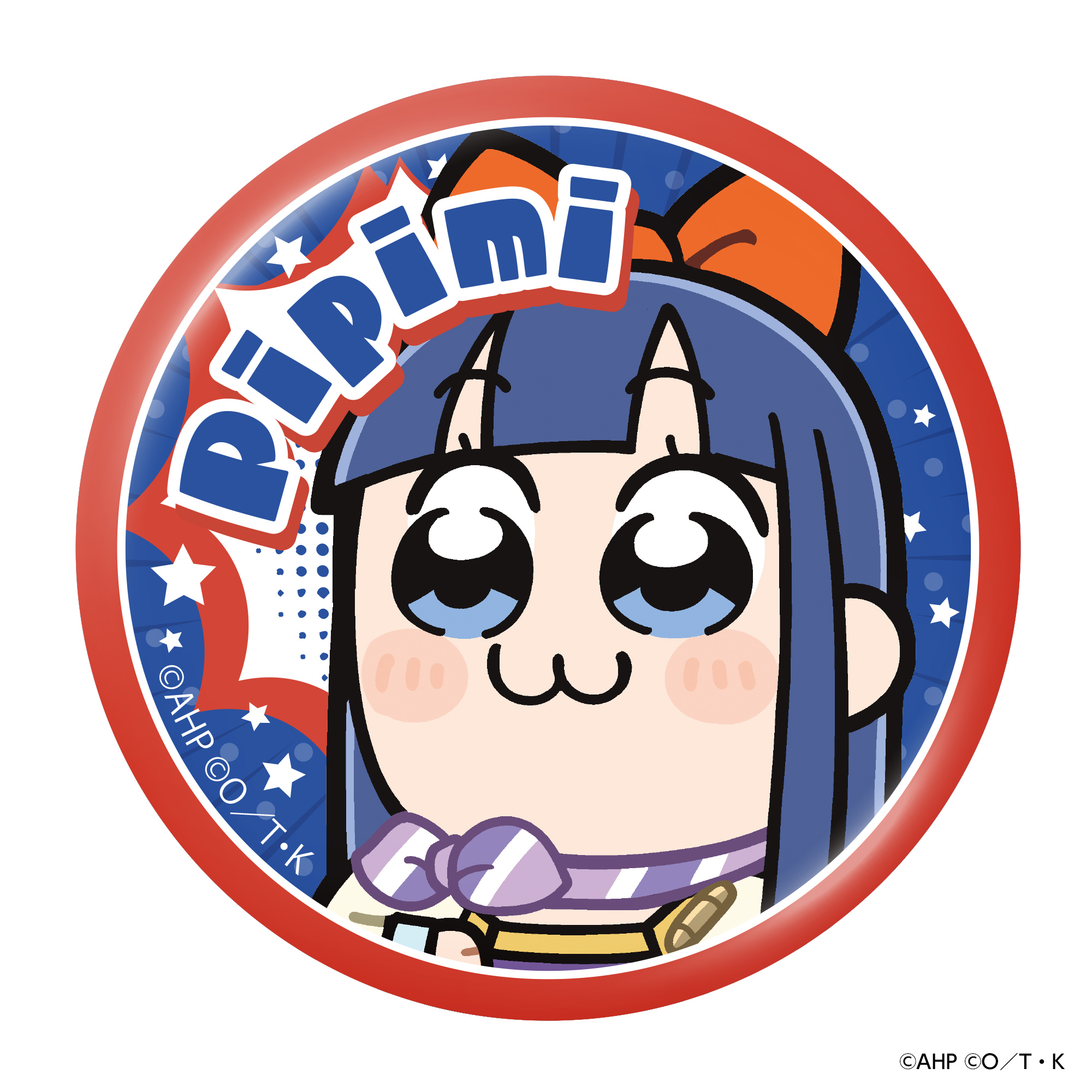 アポカリプスホテル×ポプテピピック_缶バッジ_ピピ美