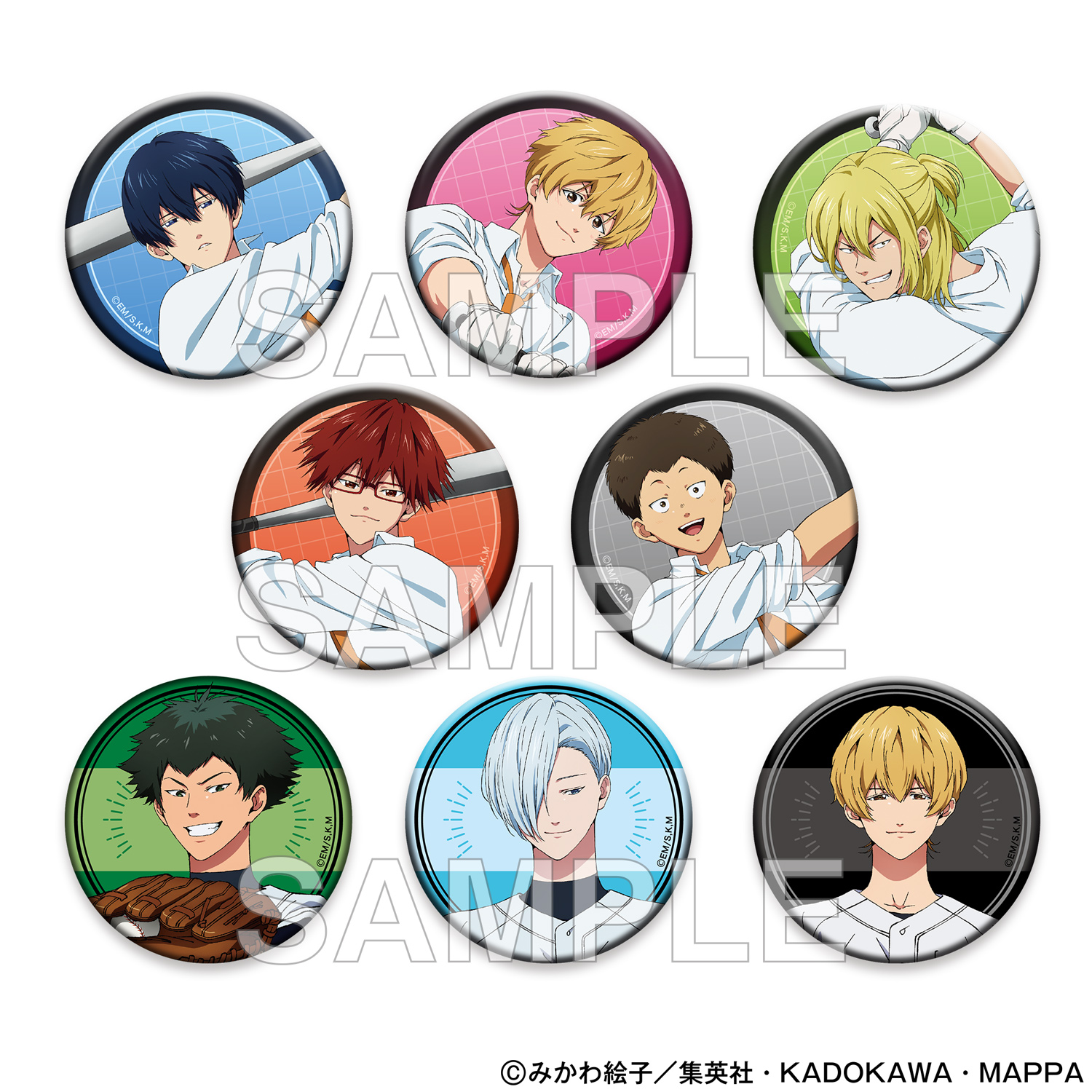 忘却バッテリー_缶バッジ+ ver.D 【コンプリートBOX／8個入り