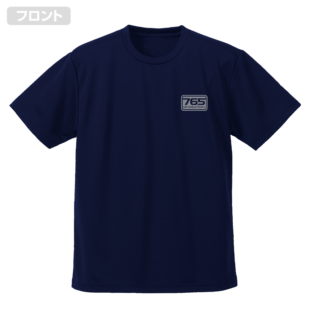 アイドルマスター_Mサイズ_765プロ ロゴ ドライTシャツ/NAVY