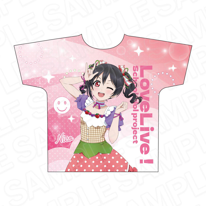 ラブライブ!_フルグラフィックTシャツ 矢澤にこ Cafe party ver